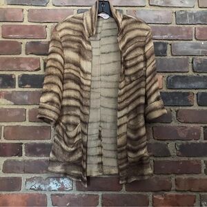 Margon Italy Jacket Animal Print Middle Vent Pockets Size 38 -32 Chest